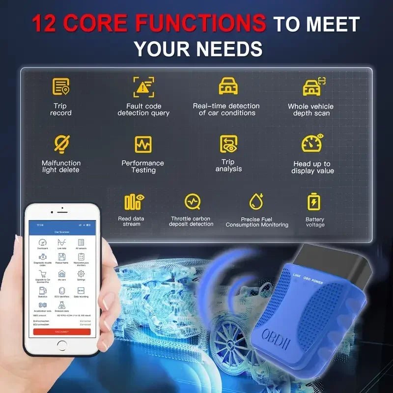 Automotive Diagnostic Tool V011 - 25K80 Chip for Accurate Fault Code Reading and Engine Troubleshooting - PCWLDASHRES