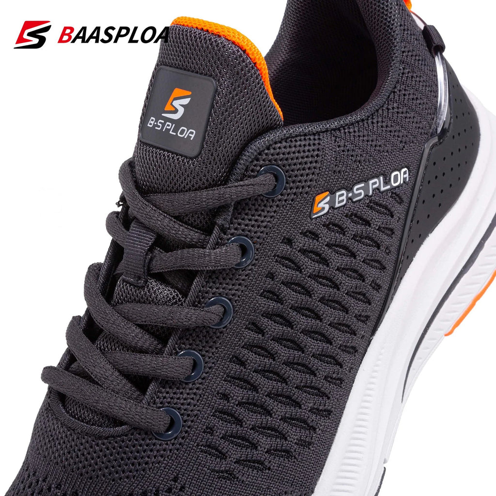 Baasploa Lightweight Running Shoes For Men New Men's Designer Mesh Casual Sneakers Lace - Up Male Outdoor Sports Tennis Shoes - PCWLDASHRES