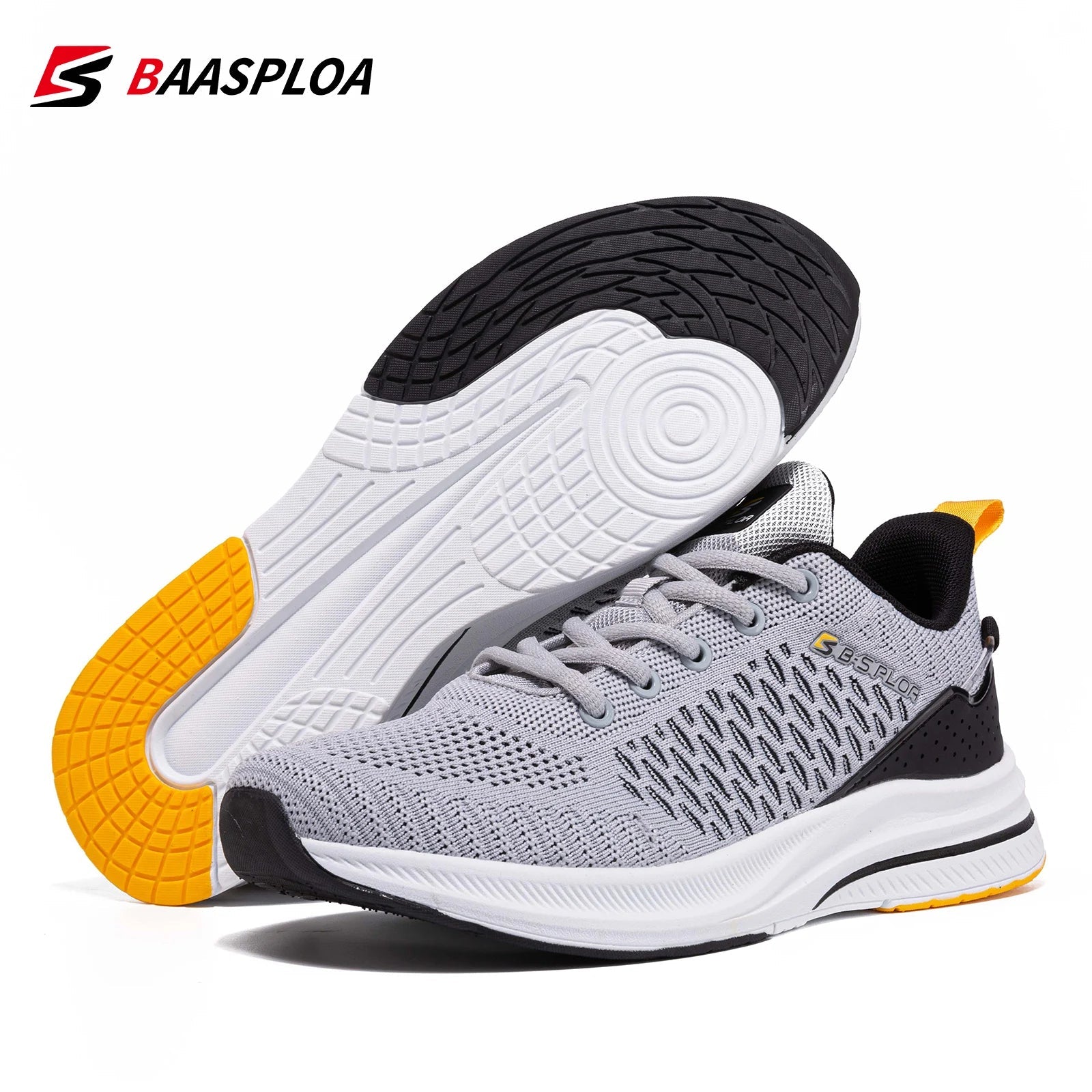 Baasploa Lightweight Running Shoes For Men New Men's Designer Mesh Casual Sneakers Lace - Up Male Outdoor Sports Tennis Shoes - PCWLDASHRES