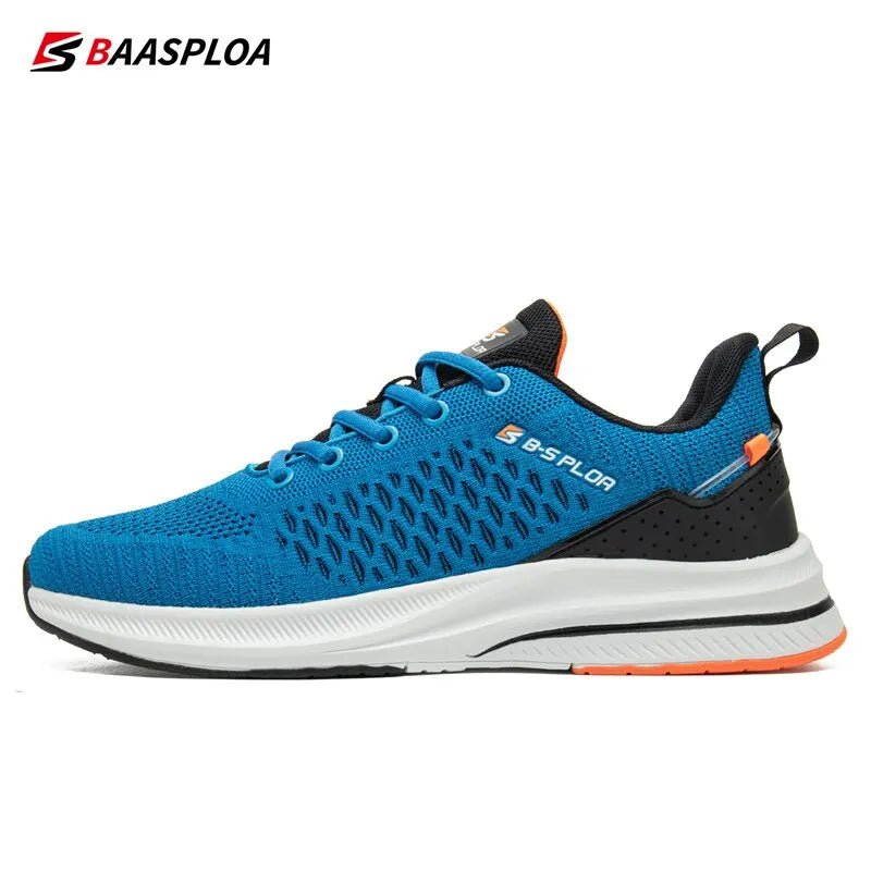 Baasploa Men Running Shoes Lightweight Sport Shoes Mesh Breathable Casual Sneakers Non - Slip Outdoor for Men New Arrival - PCWLDASHRES