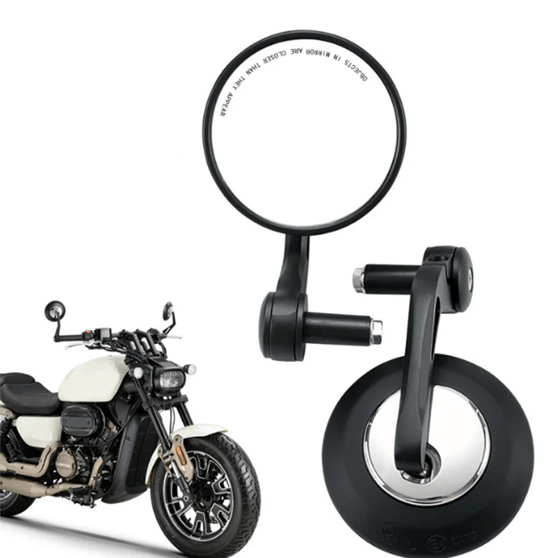 Bar End Side Rearview Mirror Handlebar For QJMOTOR QJ350 - 12E Motorcycle Accessories - PCWLDASHRES