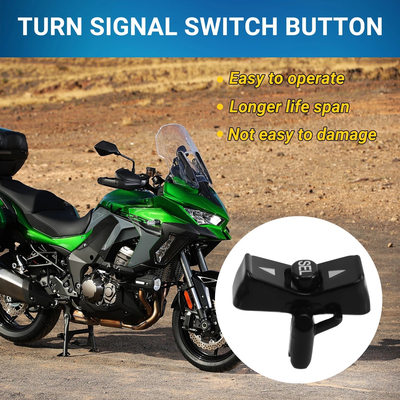 Better - Left Combination Switch Button For Kawasaki Z900 ZX - 4RR Versys 650 1000 2020 - 2022 - PCWLDASHRES