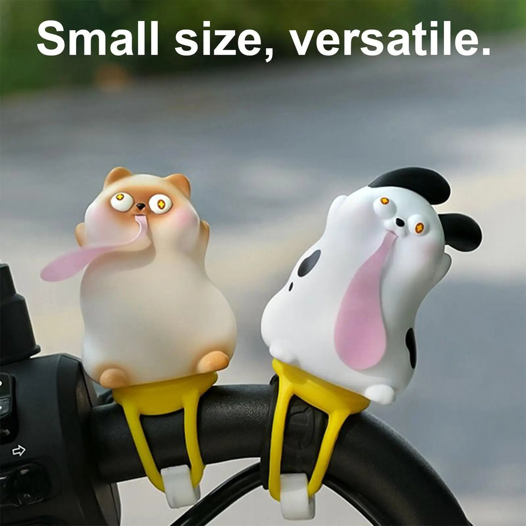 Bike Handlebar Figurine Cartoon Animal Ornament For Bike Handlebar Accessory For Scooter Cycling Riding Kids Outdoors Sports - PCWLDASHRES