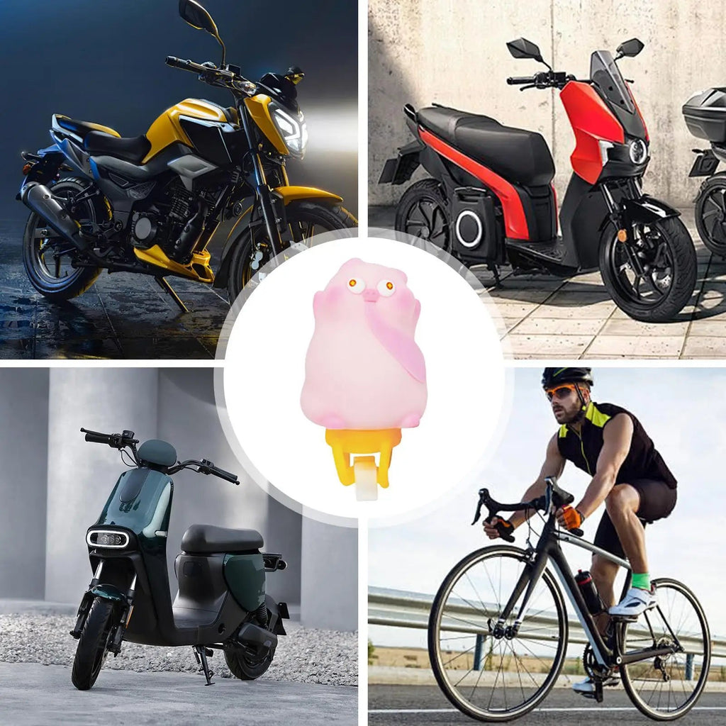 Bike Handlebar Figurine Cartoon Animal Ornament For Bike Handlebar Accessory For Scooter Cycling Riding Kids Outdoors Sports - PCWLDASHRES