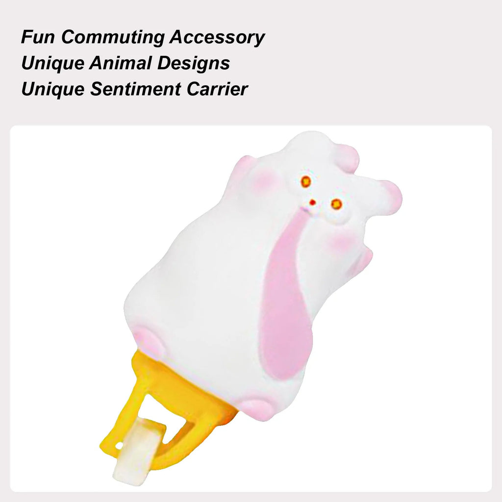 Bike Handlebar Figurine Cartoon Animal Ornament For Bike Handlebar Waterproof Cycling Accessory For Stem Kids Helmet Motor - PCWLDASHRES