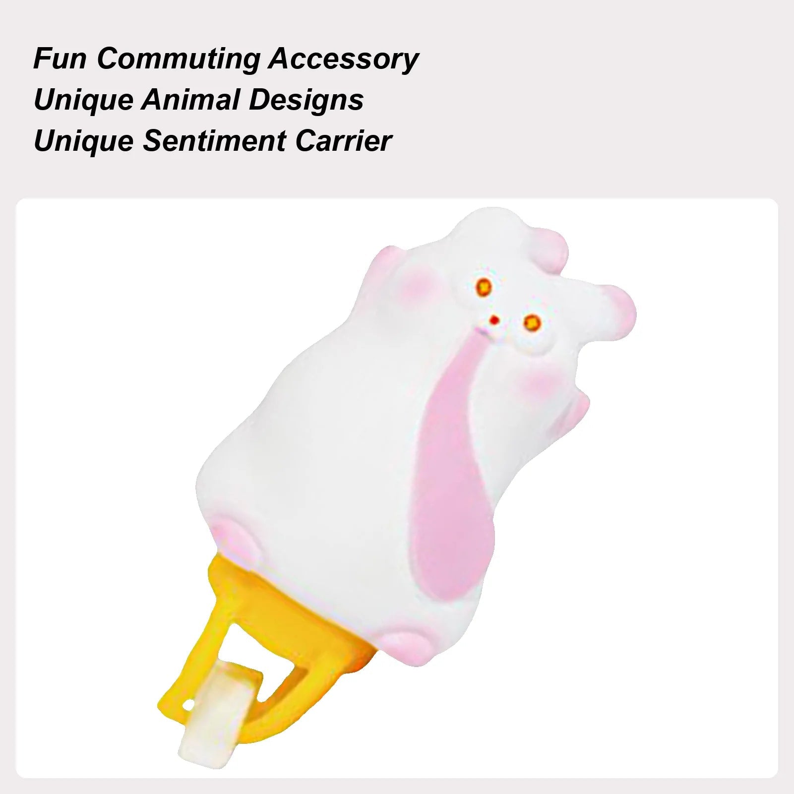 Bike Handlebar Figurine Cartoon Animal Ornament For Bike Handlebar Waterproof Cycling Accessory For Stem Kids Helmet Motor - PCWLDASHRES