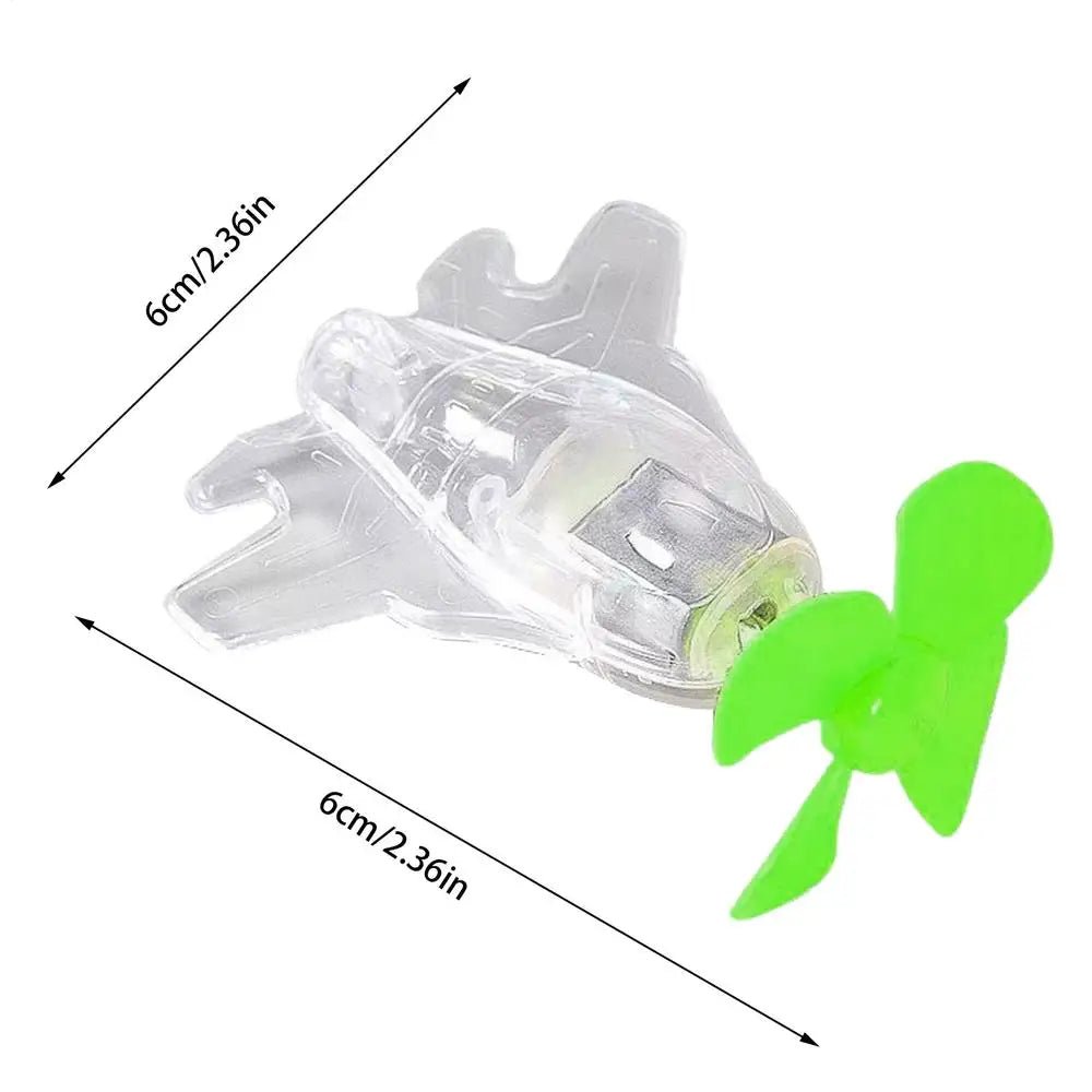 Bike Handlebar Wind Power Decoration Small Aircraft Motorcycle Handlebar Decorations With LED Lights For Motorbike Scooter - PCWLDASHRES