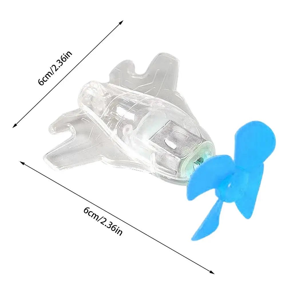 Bike Handlebar Wind Power Decoration Small Aircraft Motorcycle Handlebar Decorations With LED Lights For Motorbike Scooter - PCWLDASHRES