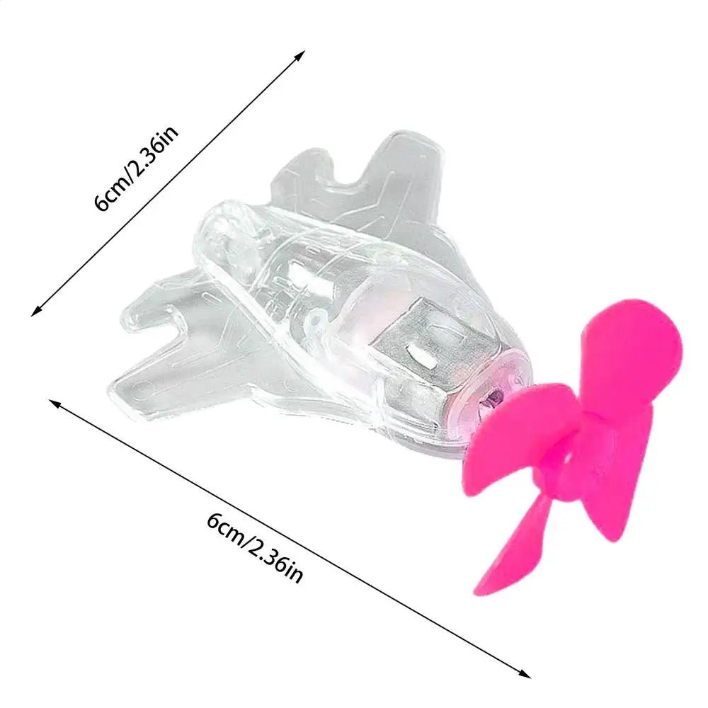 Bike Handlebar Wind Power Decoration Small Aircraft Motorcycle Handlebar Decorations With LED Lights For Motorbike Scooter - PCWLDASHRES