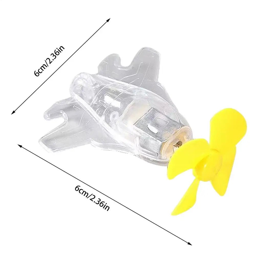 Bike Handlebar Wind Power Decoration Small Aircraft Motorcycle Handlebar Decorations With LED Lights For Motorbike Scooter - PCWLDASHRES