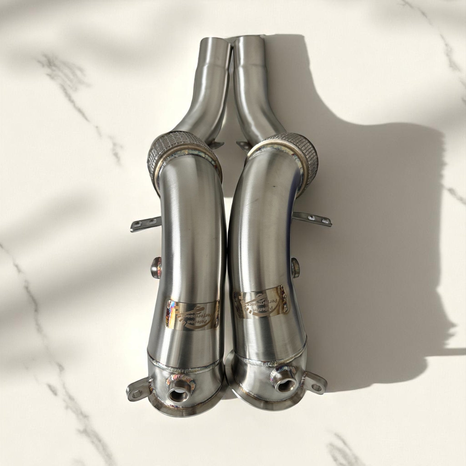 BMW N63R & N63B Catless Race Downpipes - M550i, 750i, M850i, X5, X6, X7 - PCWLDASHRES