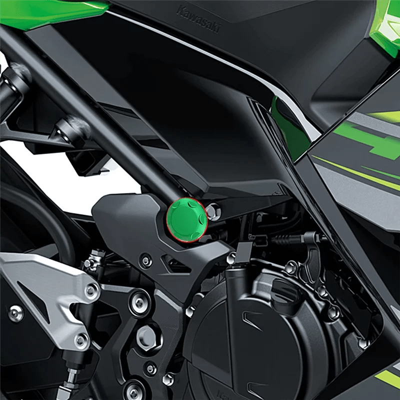 Body Frame Insert Decorative Cap Motorcycle Frame Hole Cover Kit For Kawasaki NINJA400 NINJA500 Ninja 400 Z400 Z500 Green - PCWLDASHRES