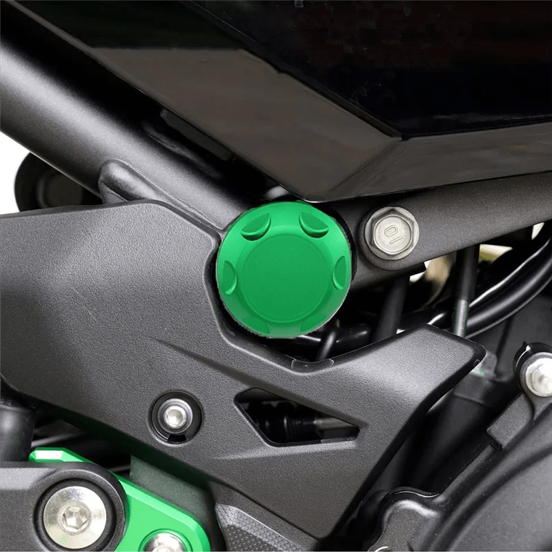 Body Frame Insert Decorative Cap Motorcycle Frame Hole Cover Kit For Kawasaki NINJA400 NINJA500 Ninja 400 Z400 Z500 Green - PCWLDASHRES