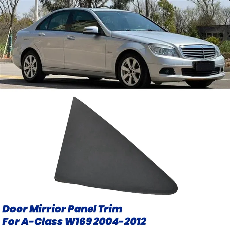 1Pair Door Mirrior Panel Trim A1696900187 A1696900287 For Mercedes-Benz A-Class W169 2004-2012 Rearview Triangle Molding