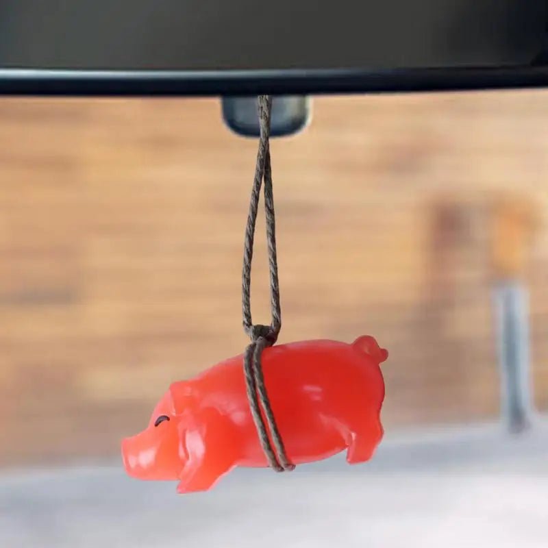 Car Pendant For Rear View Mirror Roasted Hog Ornament Color Changing Funny Cute Aesthetic Auto Interior Decoration Pendant For - PCWLDASHRES