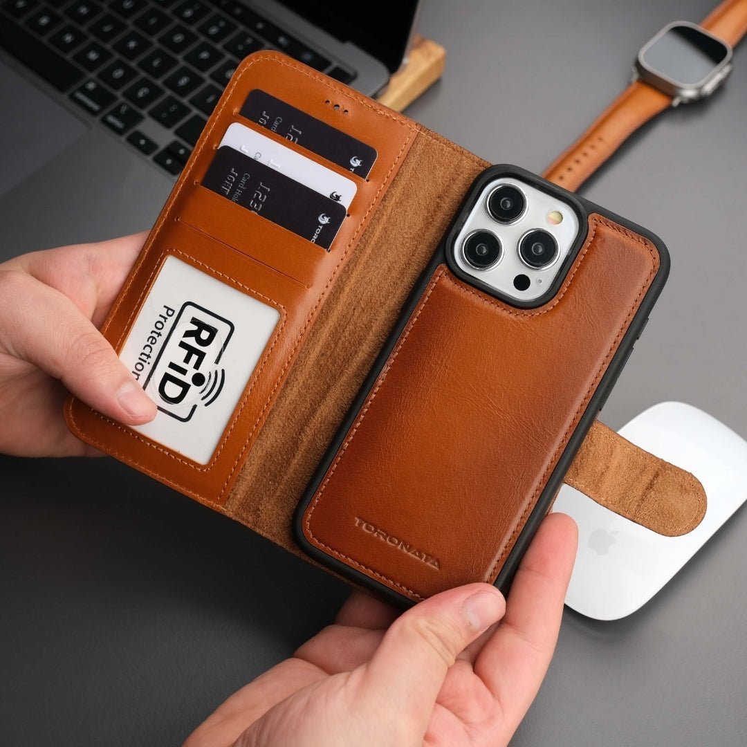 Casper iPhone 17 Pro Max Leather Wallet Case – MagSafe Compatible - PCWLDASHRES
