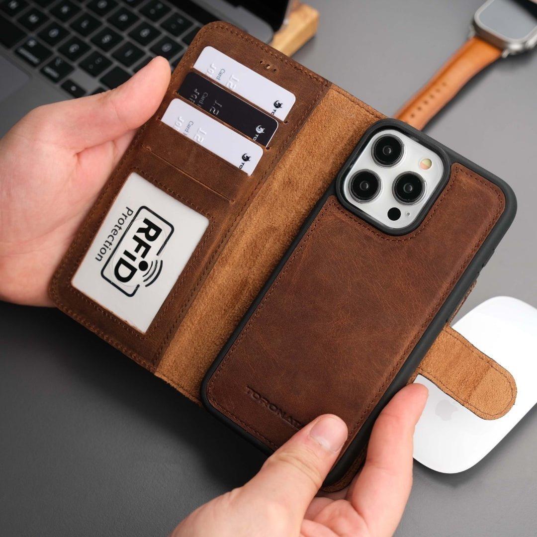 Casper iPhone 17 Pro Max Leather Wallet Case – MagSafe Compatible - PCWLDASHRES