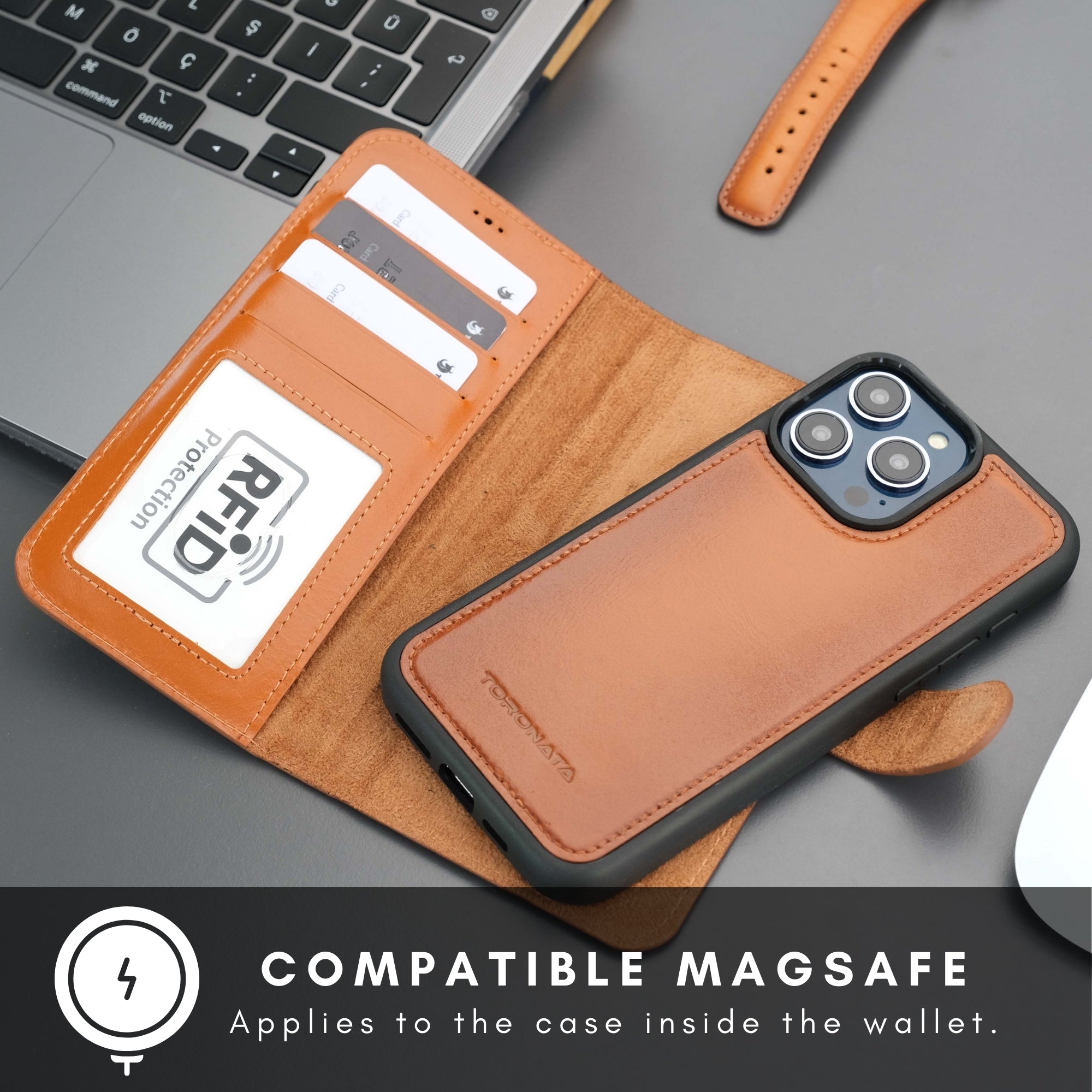 Casper iPhone 17 Pro Max Leather Wallet Case – MagSafe Compatible - PCWLDASHRES