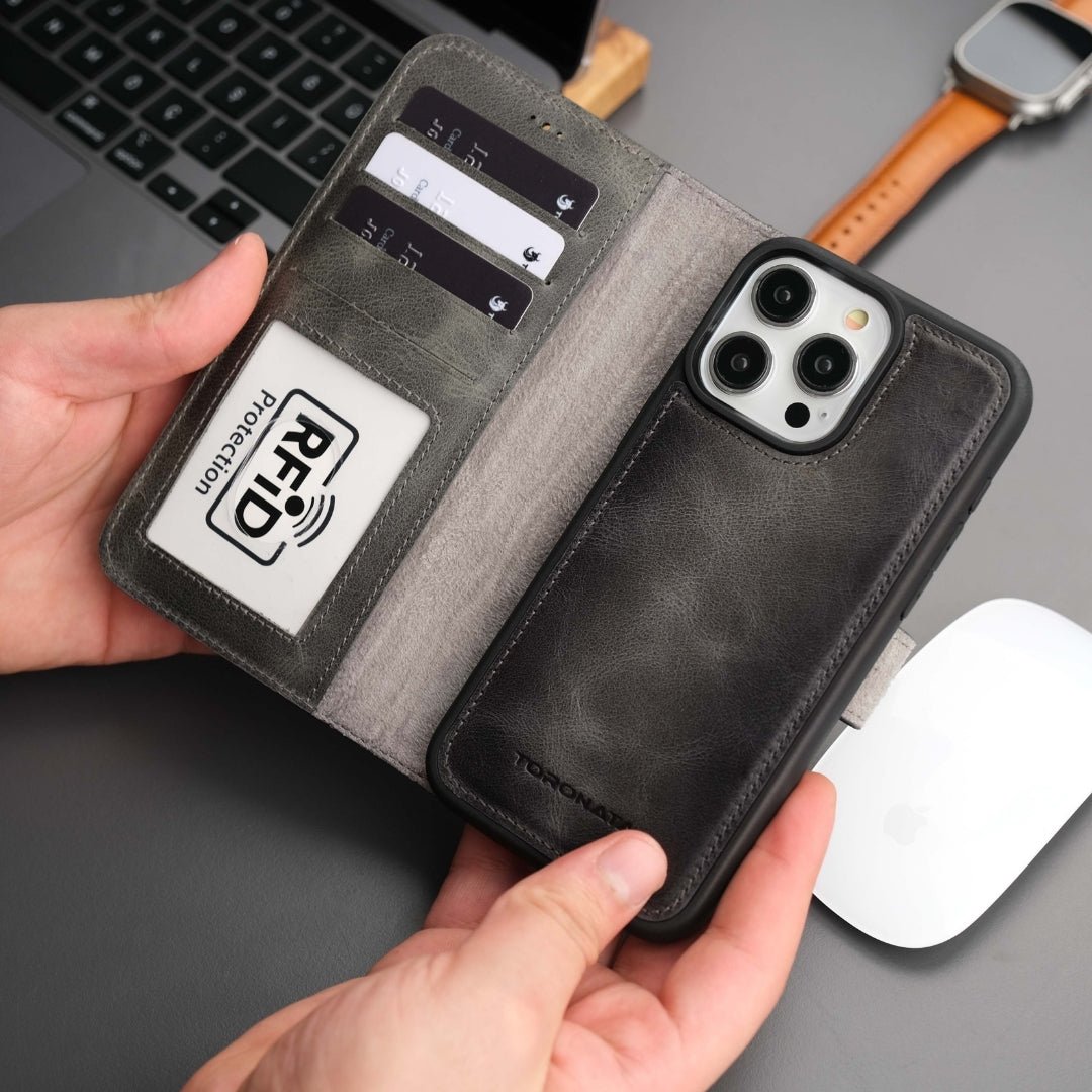 Casper iPhone 17 Pro Max Leather Wallet Case – MagSafe Compatible - PCWLDASHRES