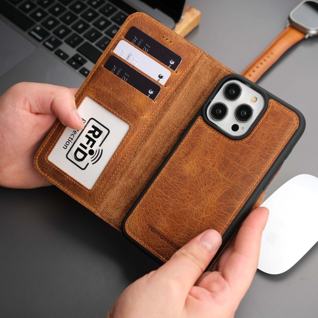 Casper iPhone 17 Pro Max Leather Wallet Case – MagSafe Compatible - PCWLDASHRES