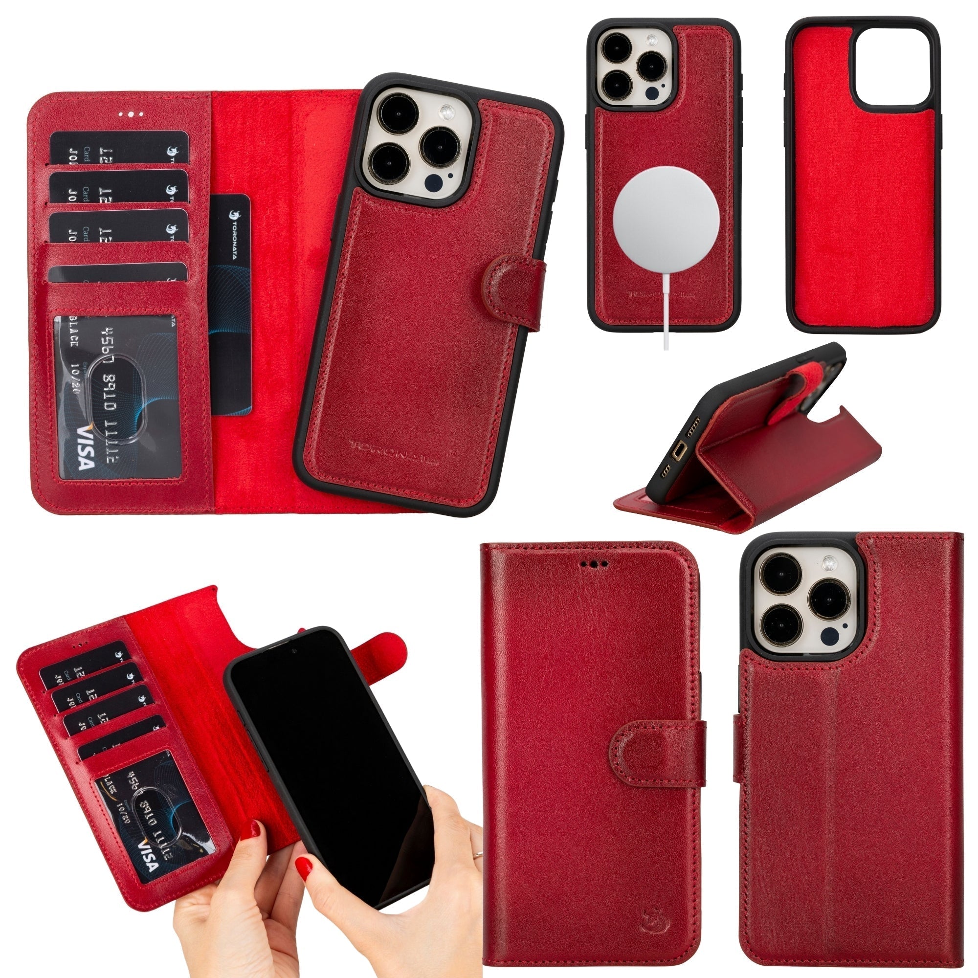 Casper Leather iPhone 14 Pro Wallet Case | MagSafe - PCWLDASHRES