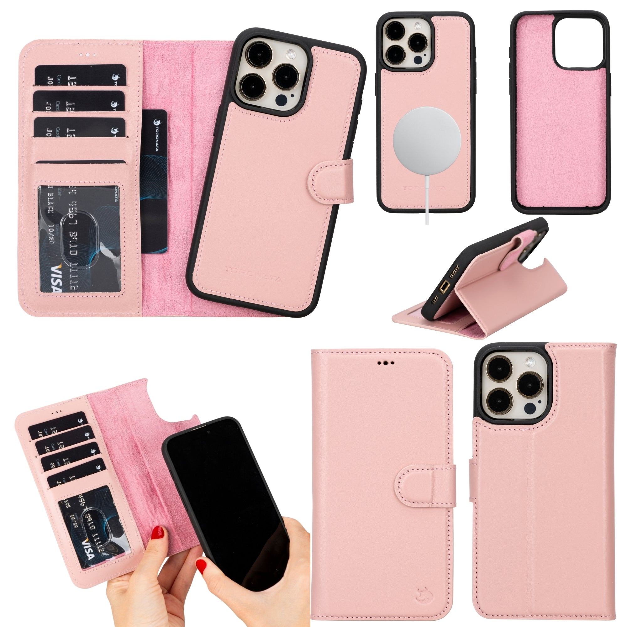 Casper Leather iPhone 14 Pro Wallet Case | MagSafe - PCWLDASHRES