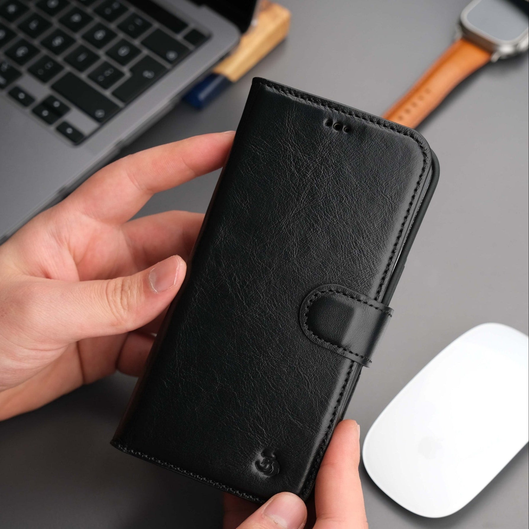 Casper Leather iPhone 15 Plus Wallet Case | Detachable MagSafe Compatible RFID Protection - PCWLDASHRES