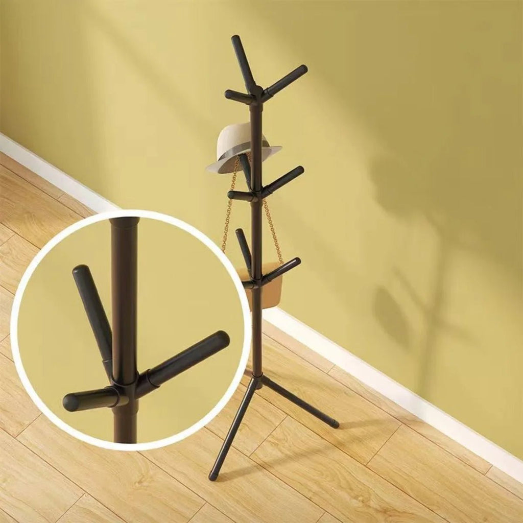 Clothes and Hats Rack Floor To Floor Bedroom Coat Hook Bedroom Vertical Tree Branch Shape Holder Hat Scarf Handbag Storage Hange - PCWLDASHRES