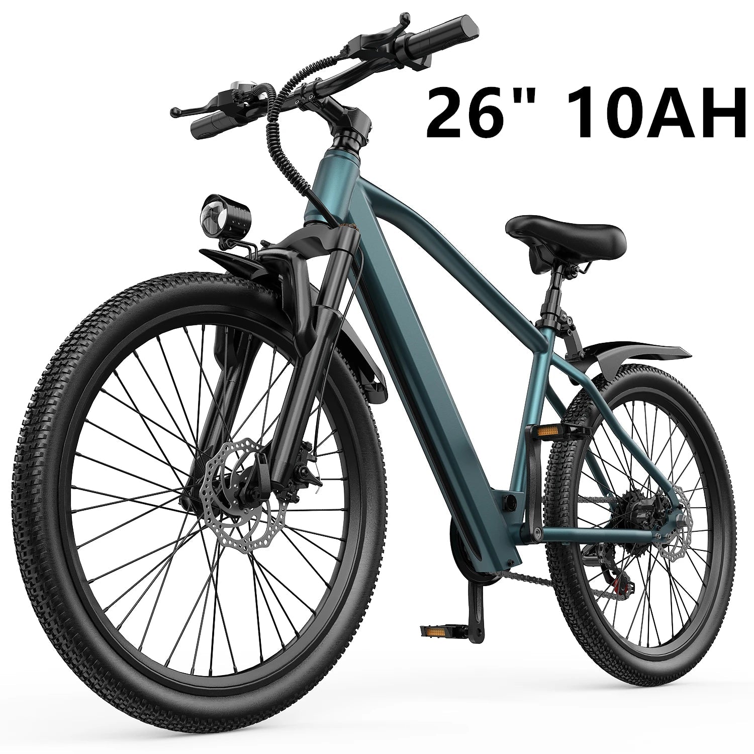 Commuter Electric Mountain Bike Electric Bicycles for Adults with 30 - Mile Range, 19 MPH, 500W Brushless Motor, 26" 24" Tires - PCWLDASHRES