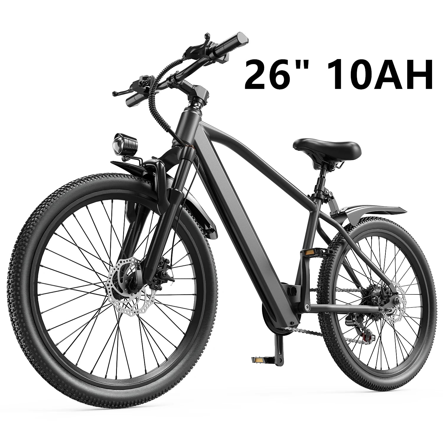 Commuter Electric Mountain Bike Electric Bicycles for Adults with 30 - Mile Range, 19 MPH, 500W Brushless Motor, 26" 24" Tires - PCWLDASHRES