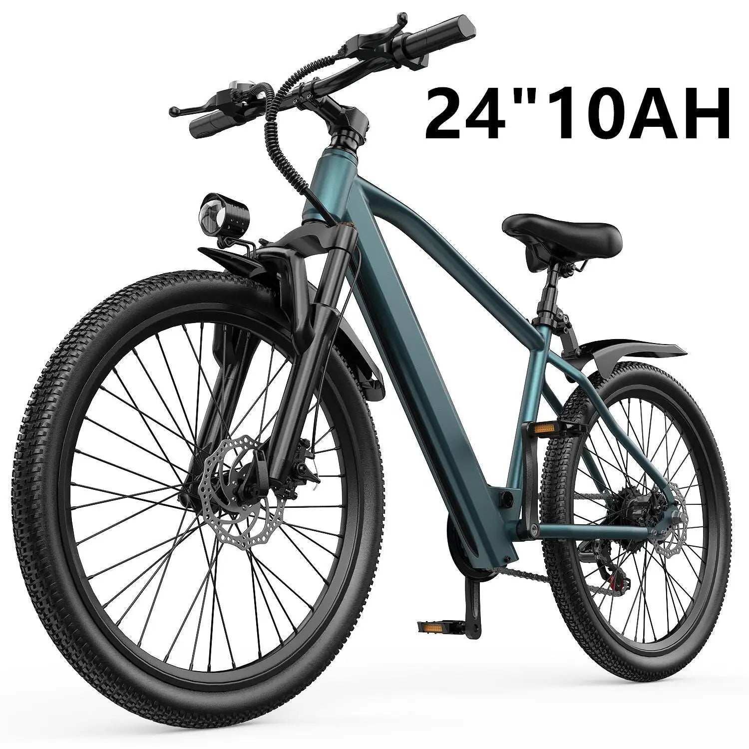 Commuter Electric Mountain Bike Electric Bicycles for Adults with 30 - Mile Range, 19 MPH, 500W Brushless Motor, 26" 24" Tires - PCWLDASHRES
