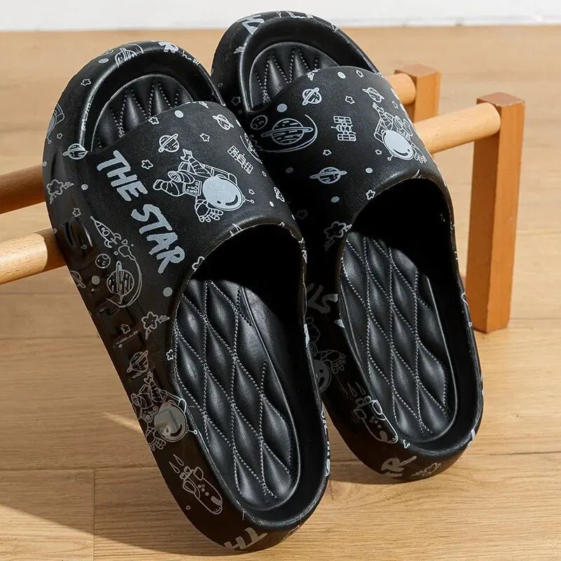 Cool Slippers For Men In Summer ,New Trendy Home, Soft Sole, Anti Slip EVA, Fashionable Couple, Wearing Slippers ForwomenZYT2311 - PCWLDASHRES