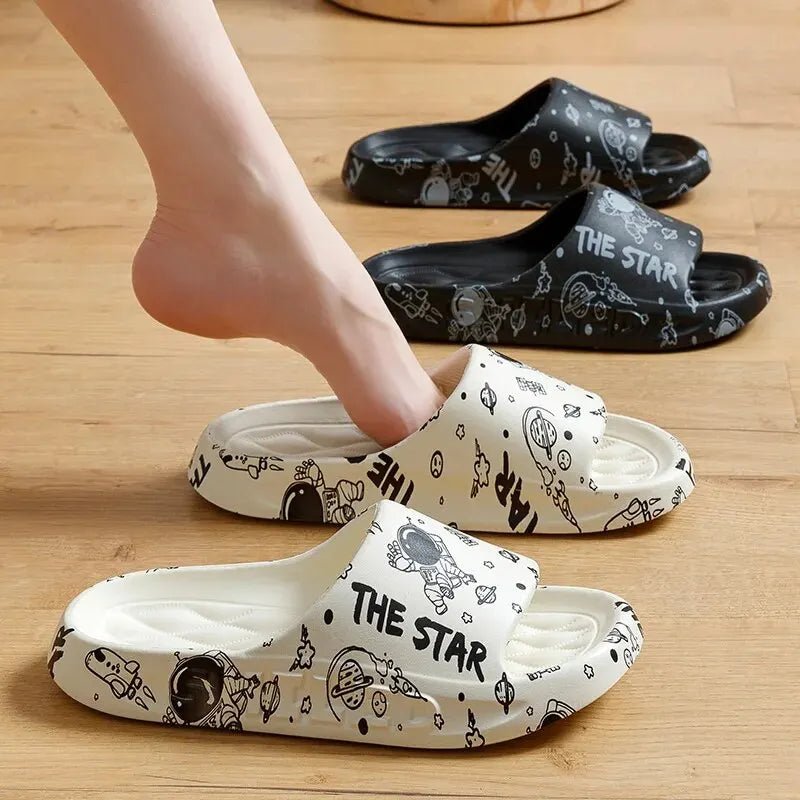 Cool Slippers For Men In Summer ,New Trendy Home, Soft Sole, Anti Slip EVA, Fashionable Couple, Wearing Slippers ForwomenZYT2311 - PCWLDASHRES