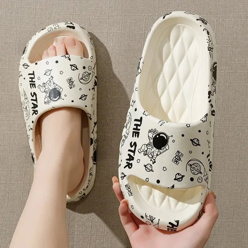 Cool Slippers For Men In Summer ,New Trendy Home, Soft Sole, Anti Slip EVA, Fashionable Couple, Wearing Slippers ForwomenZYT2311 - PCWLDASHRES