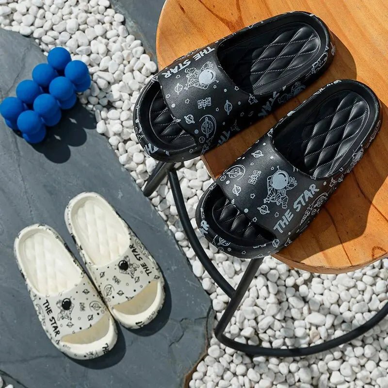 Cool Slippers For Men In Summer ,New Trendy Home, Soft Sole, Anti Slip EVA, Fashionable Couple, Wearing Slippers ForwomenZYT2311 - PCWLDASHRES