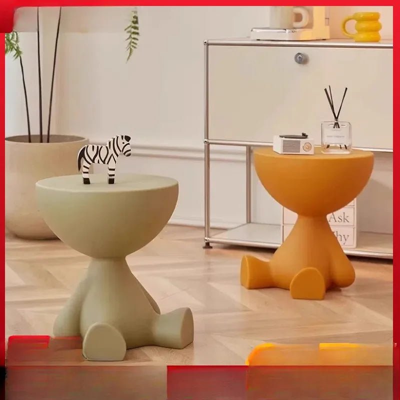 Creative sofa side table removable coffee table cream style simple household living room round table side table small table rack - PCWLDASHRES