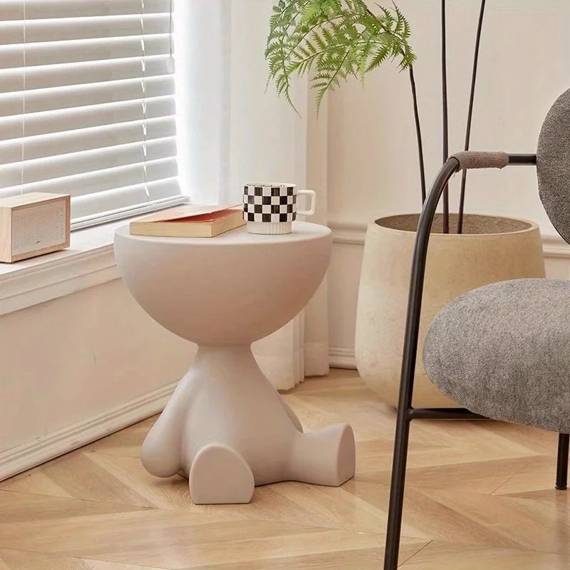 Creative sofa side table removable coffee table cream style simple household living room round table side table small table rack - PCWLDASHRES
