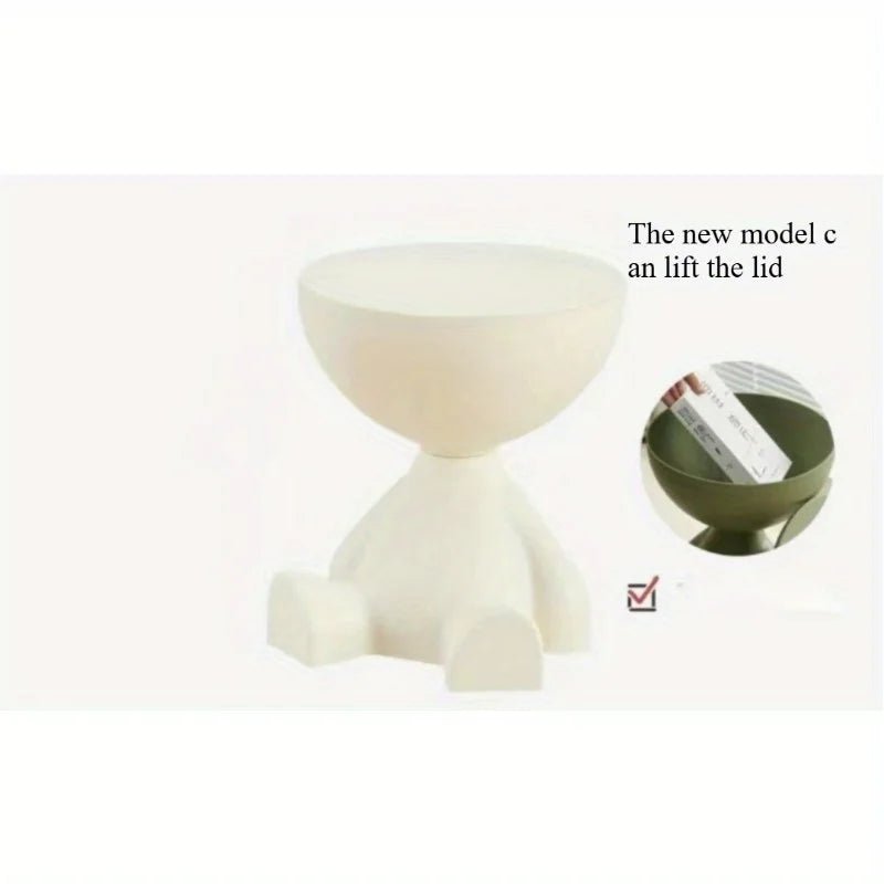 Creative sofa side table removable coffee table cream style simple household living room round table side table small table rack - PCWLDASHRES
