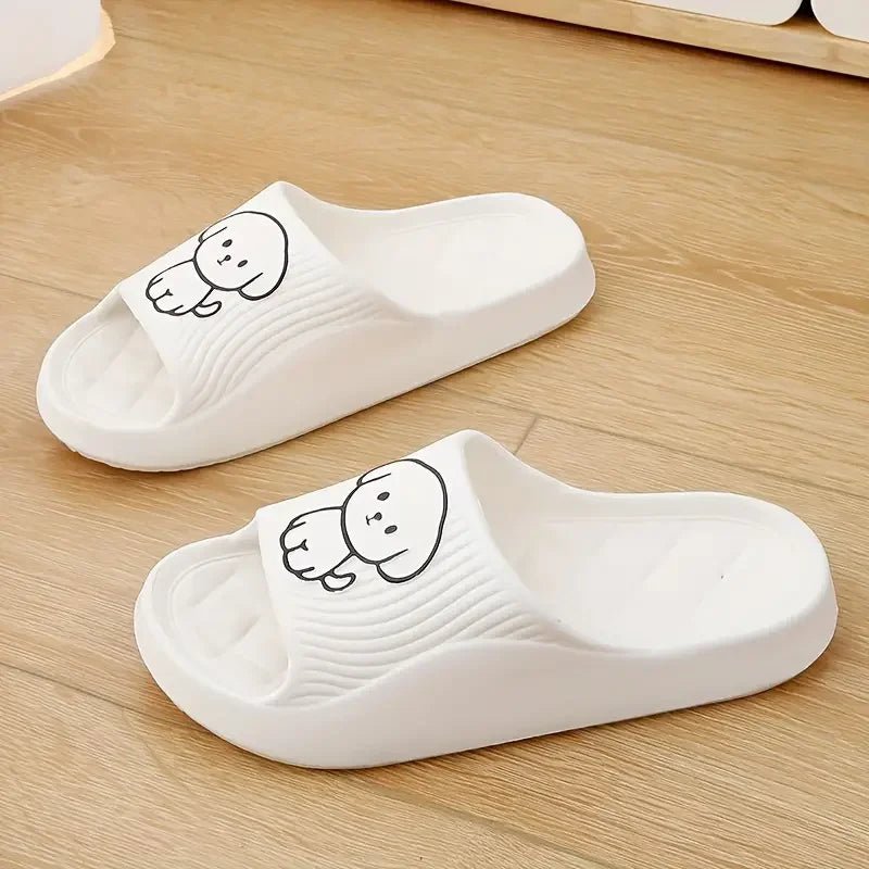 Cute Couple Pillow Slippers Female Summer Wear 2024 New Bathroom Bath Non - slip Indoor Home Eva Thick Bottom Sandals - PCWLDASHRES