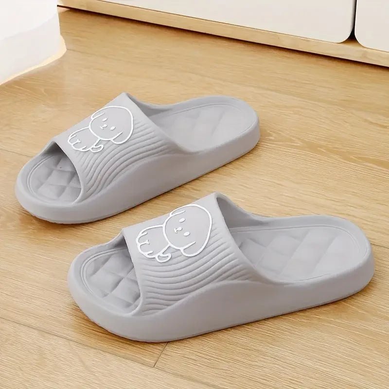 Cute Couple Pillow Slippers Female Summer Wear 2024 New Bathroom Bath Non - slip Indoor Home Eva Thick Bottom Sandals - PCWLDASHRES