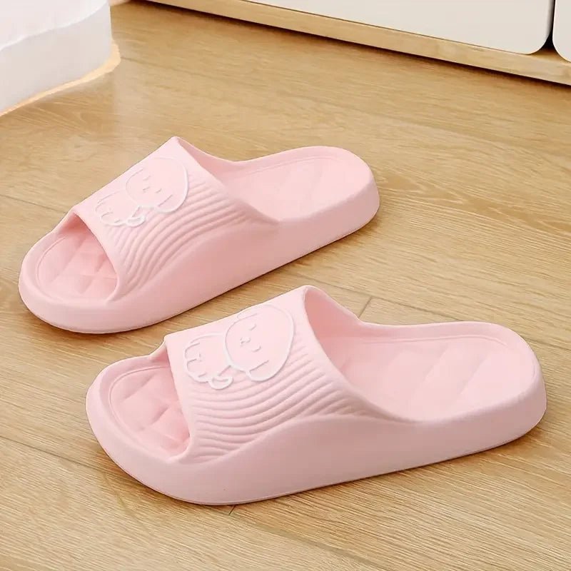 Cute Couple Pillow Slippers Female Summer Wear 2024 New Bathroom Bath Non - slip Indoor Home Eva Thick Bottom Sandals - PCWLDASHRES