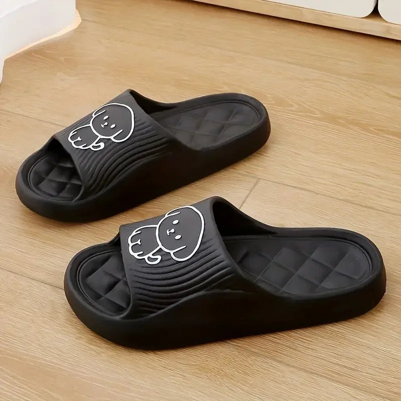 Cute Couple Pillow Slippers Female Summer Wear 2024 New Bathroom Bath Non - slip Indoor Home Eva Thick Bottom Sandals - PCWLDASHRES