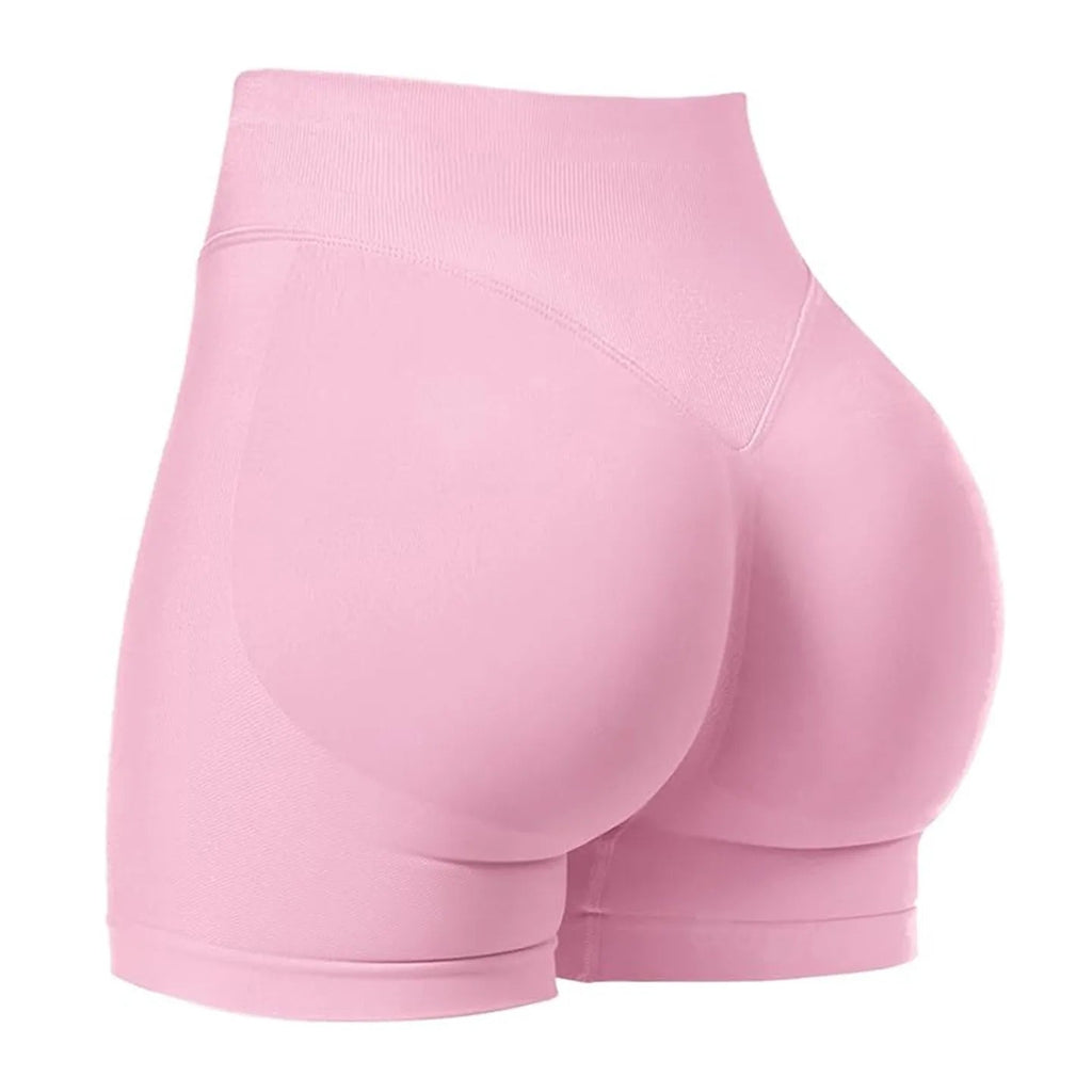 CZGUKE4.5''Shorts Seamless Low Ribbed Waistband Gym Shorts Scrunch Bum Yoga Shorts Booty High Stretch Running Bike Shorts - PCWLDASHRES