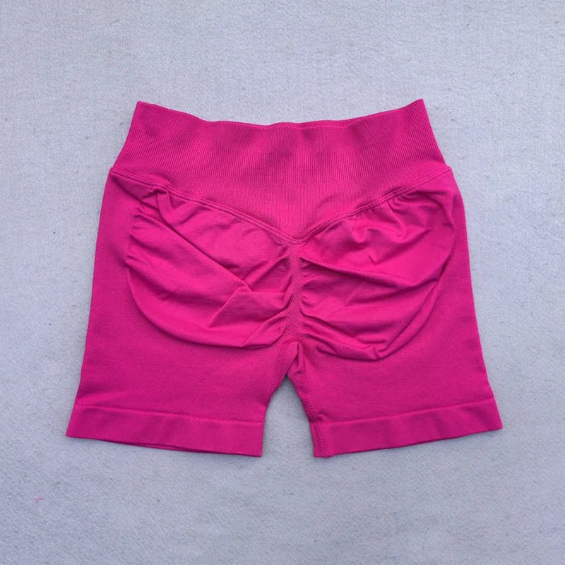 CZGUKE4.5''Shorts Seamless Low Ribbed Waistband Gym Shorts Scrunch Bum Yoga Shorts Booty High Stretch Running Bike Shorts - PCWLDASHRES