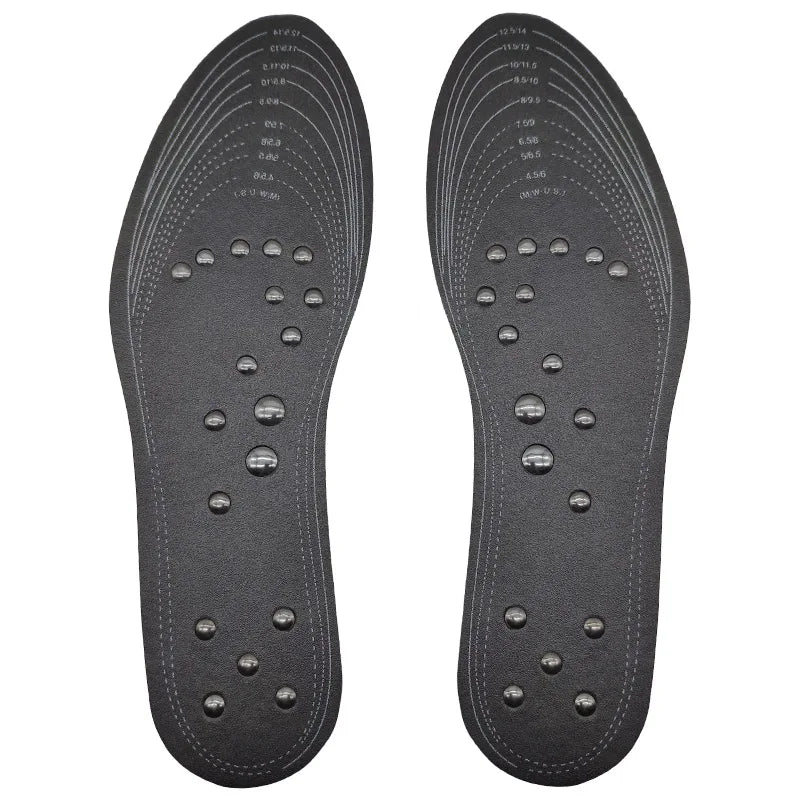 18 magnets Unisex Magnetic Therapy Massage Insoles Foot Acupressure Shoe Pads Therapy Slimming Insoles for Weight Loss
