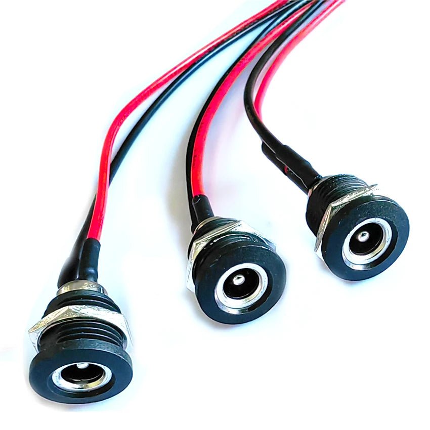 DC - 022D DC Power Socket Plug Interface Electric Vehicle Charging Dock Circular Hole 5.5x2.1Mm/ 5.5x2.5Mm - PCWLDASHRES