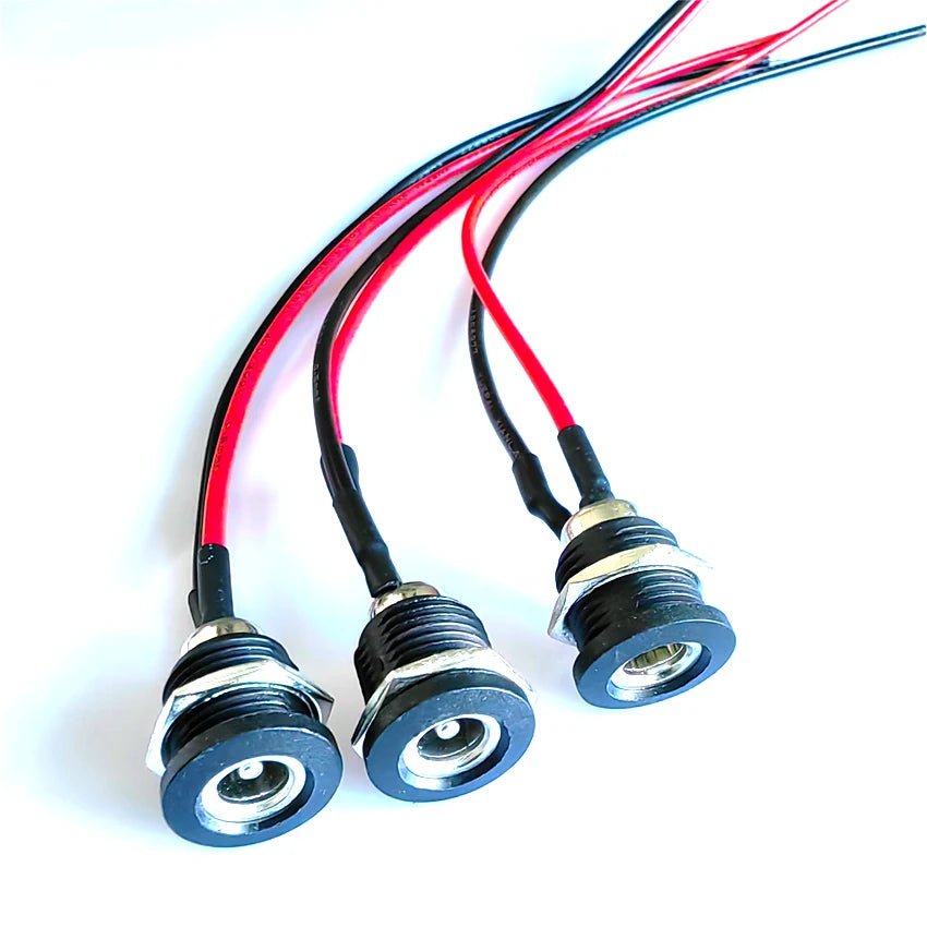 DC - 022D DC Power Socket Plug Interface Electric Vehicle Charging Dock Circular Hole 5.5x2.1Mm/ 5.5x2.5Mm - PCWLDASHRES