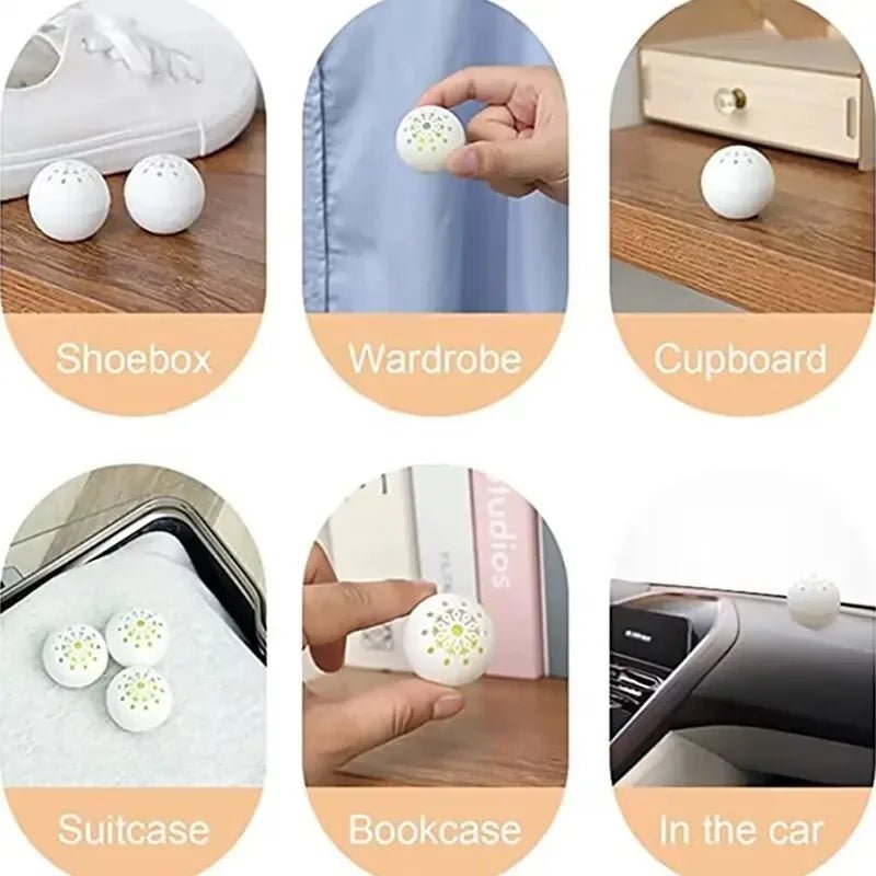 Deodorant Balls For Shoes Multifunction Jasmine Scent Fresheners Footwear Shoe Closet Toilet Deodorization Long - lasting Aromatic - PCWLDASHRES