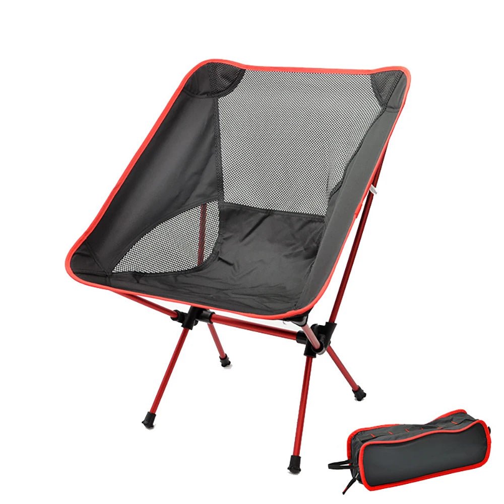 Detachable Portable Folding Moon Chair Outdoor Camping Chairs Beach Fishing Chair Ultralight Travel Hiking Picnic Seat Tools - PCWLDASHRES