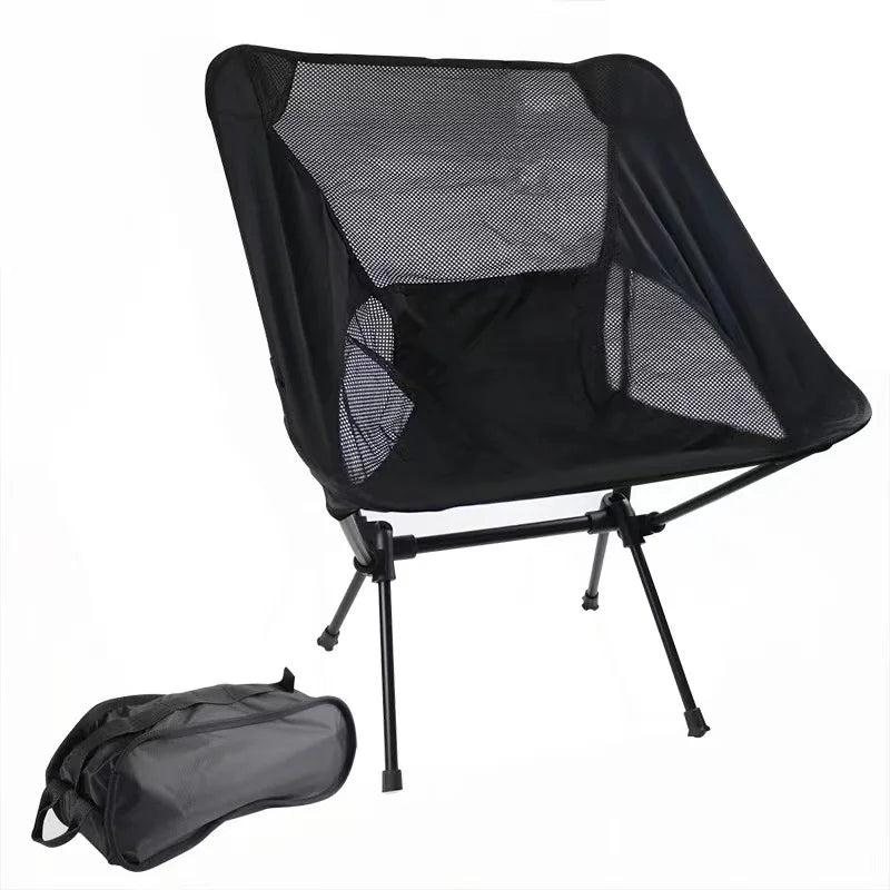 Detachable Portable Folding Moon Chair Outdoor Camping Chairs Beach Fishing Chair Ultralight Travel Hiking Picnic Seat Tools - PCWLDASHRES